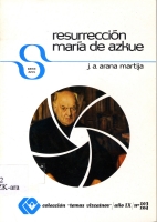 Cubierta del libro Resurreción María de Azkue (Caja de Ahorros Vizcaina, 1983)